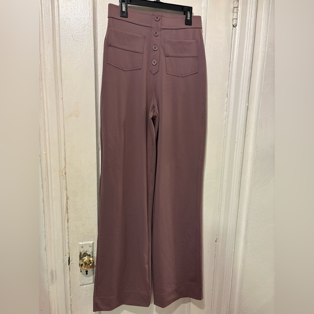 HALARA Wide Leg tall High-Waist Pants in Mauve
